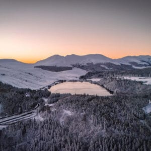 Lac de Guery au lever du soleil